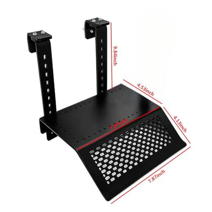 Hanging Acrylic Turtle Basking Platform Adjustable Height Turtle Dock with Ramp Perforated Floating Basking Shelf for Aquarium Water Tanks Reptile Terrapin Rest Sunning Spot (7.87x4.53x9.84 inch) - size: 7.87x4.53x9.84 inch