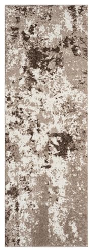 Keen Home Design Runner Rugs - 32"x119" Non-Shedding, Thick Pile Abstract Rugs for Kitchen, Living Room, Bedroom, Dining Room, Entryway - Size: 2'8" x 9'11", Skies Beige - color: Skies Beige, size: 2'8" x 9'11" (Runner)