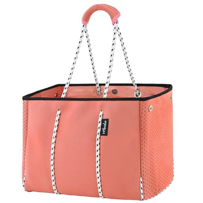 Hibala Neoprene Multipurpose Beach Bag,Gym/Travel/Pool Bag,Tote For Women&Men - color: Pink