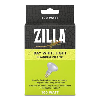 Zilla Incandescent Spot Bulbs Day White 100 Watts - size: Pack of 1, style: Day White (100W)