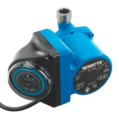 Watts Heat H2O Hot Water Recirculation System w/Programmable Timer, Instant Hot Water, 3 Year Warranty, Pump, 2 Adapters, Sensor Valve, Mounting Screws, 2 Supply Lines, Easy DIY Install (0955805) - style: Pump + 3 Yr Warranty