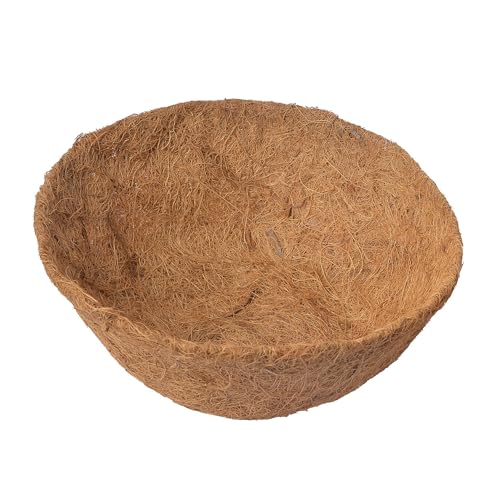 2 PCS 16 Inch Round Coco Liners Hanging Basket 100% Natural Replacement Coconut Fiber Liner for Garden Flower Pot Vegetables Herbs - size: 16 Inch Round
