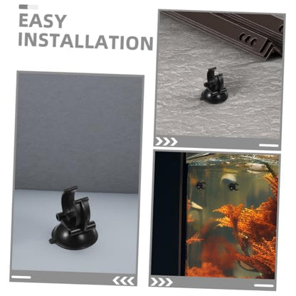 Toyvian 12pcs Aquarium Suction Cups Clips for Airline Tubing Hose Holders and Decorations Material for Secure Installation Fish Tanks and Reptile Habitats