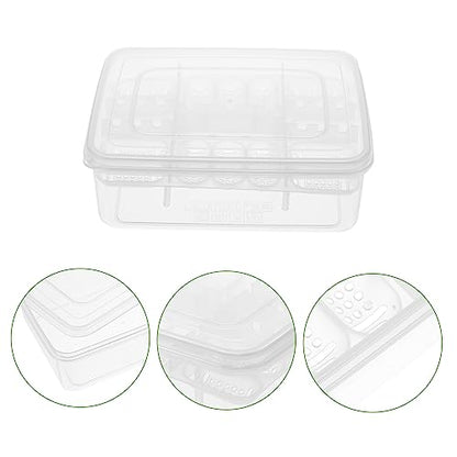2Pcs Compartment Reptile Egg Incubator Tray Breeding Box for Snakes Lizards and Turtles Easy Clean and Reusable Transparent Design for Observation