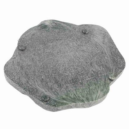 Reptile Water Dish Food Bowl 2 Pack ABS Resin Imitation Rock Feeder with Smooth Easy Clean Surface for Lizard Gecko Bearded Dragon Tortoise Spider (S) - size: S