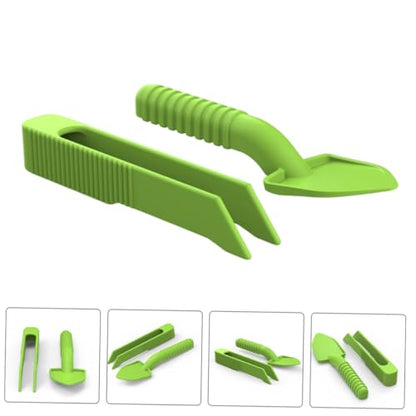 Totority 5Set Ergonomic Poop Scoop Feeding Tools for Easy Terrarium Maintenance for Turtles Snakes and Small Pets