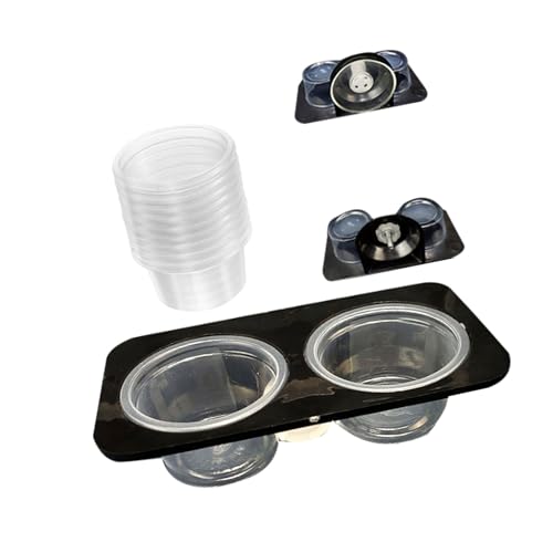 Reptiles Water Feeder Bowl with AntiEscape Design and Suction Base for Secure Placement in Habitats Secure Suction Feeder Bowl - color: Second generation do