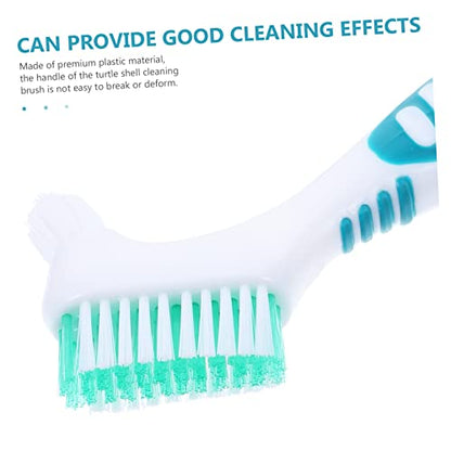Toyvian Turtle Tank Cleaner Creative Denture Brush Multi-Functional Brush for Turtle Shell