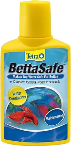 Tetra BettaSafe Water Conditioner for Betta Fish Tanks, 1.69 oz | Makes Tap Water Safe, Neutralizes Chlorine, Chloramines & Ammonia, Reduces Fish Stress, Works In Seconds, Use Monthly - size: 1.69-Ounce, 50-Ml