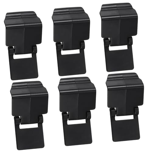 Sosoport 6pcs Reptile Feeding Box Latch Plastic Escape Prevention Buckles for Glass Turtle Tanks and Tropical Ecological Terrariums Easy Installation and Secure Locking