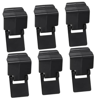Sosoport 6pcs Reptile Feeding Box Latch Plastic Escape Prevention Buckles for Glass Turtle Tanks and Tropical Ecological Terrariums Easy Installation and Secure Locking