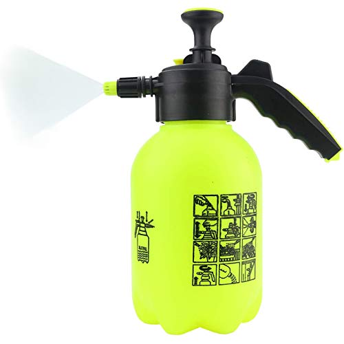 Sunnyglade Hand Pump Sprayer Portable Lawn Pressure Pump Sprayer 1/2 Gallon | Hand Held Garden Pump Sprayer with Adjustable Nozzle, One-Hand Operation for Plants, Weeds, Cleaning