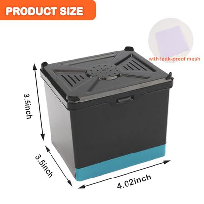 Spider Cage Manti Feeding Box Reptile Mealworms Breeding Box to Breed Live Worms for Spider Manti Insects (Black)