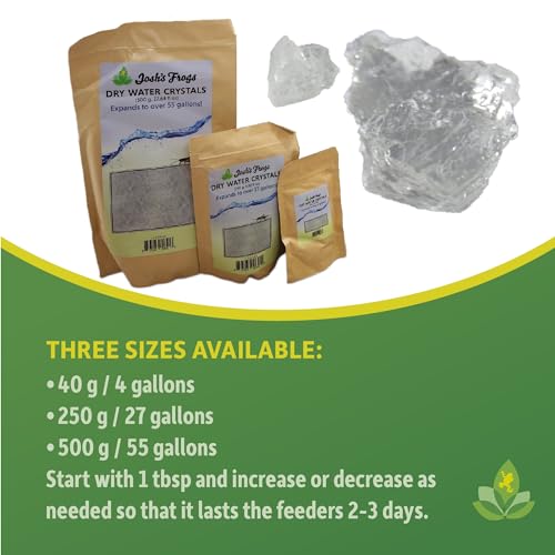 Josh's Frogs Dry Water Crystals (40 g, 1.4 ft. oz.) - size: 1.4 Ounce (Pack of 1)