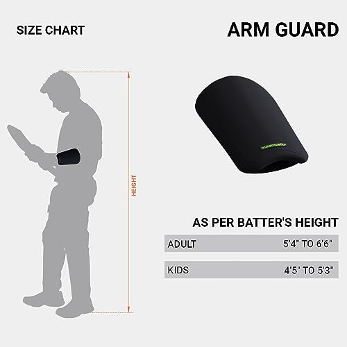moonwalkr Cricket Arm Guard - color: Black