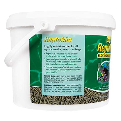 Tetra ReptoMin Floating Food Sticks, Food for Aquatic Turtles, Newts and Frogs, 6.83 lbs (4 pack) - size: 6.38 Pound (Pack of 4)