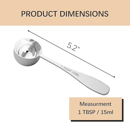 1PCS 1TBSP(15ML) Measuring Spoon, 18/8(304) Stainless Steel Tablespoon | Precise, Food-Grade, ‌Rust-Free, Sturdy & Durable, Dishwasher-Safe - size: 1 tbsp | 3 tsp | 15 ml | 1/2 oz
