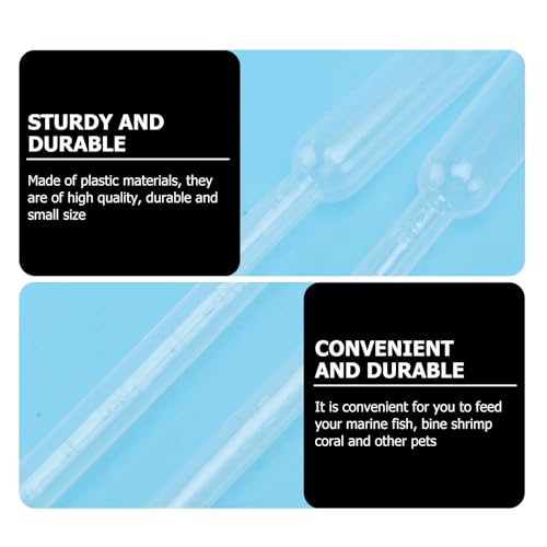 10pcs Coral Syringe Tubes Brine Shrimp Feeders 5ml Plastic Dropper Pipettes for Aquarium Fish Tank Feeding Marine Fish Pet Supplies