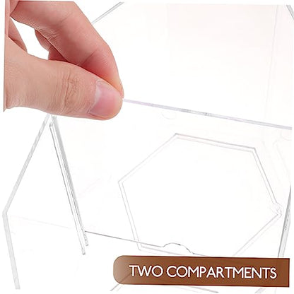 Toddmomy Transparent Fish Breeding Box Dual Chamber Isolation Tank for Betta and Small Fish for Spawning and Fry Safety Aquarium Divider for Home Decor
