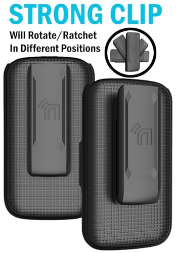Holster Combo for Cricket Debut Flex Flip Phone Case Belt Clip - Rose Gold | Also Fits AT&T Cingular Flex 2, For Model U1030AA or U1030AC via 2023 - color: Rose Gold