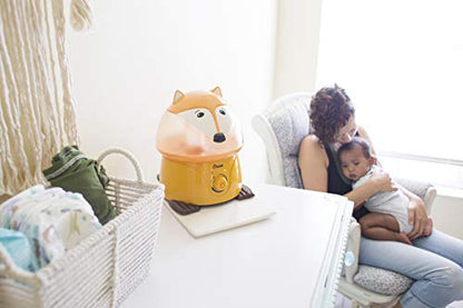 Crane 1 Gallon Animal Cool Mist Ultrasonic Humidifier for Kids' Bedroom and Nursery, Automatic Shut off, Adjustable Output, Fox - color: Fox