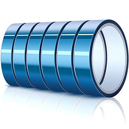 Outus 6 Rolls 20mm High Temperature Tape Heat Vinyl Press Tape Heat Resistant Sublimation 3D Printing for Transfer Electronics Masking - size: 20 mm