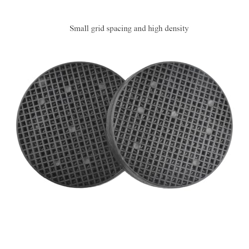 HAHIYO 10PCs 4Inch/10Cm Black Round PP Plastic Flower Pot Hole Mesh Pad Bottom Grid Mat Bonsai Drainage mesh Hole Screens Gasket Prevent Soil Loss Breathable Gasket Drainage Netting for Bonsai - size: Round-4In-10P
