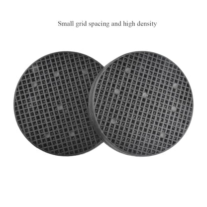 HAHIYO 10PCs 4Inch/10Cm Black Round PP Plastic Flower Pot Hole Mesh Pad Bottom Grid Mat Bonsai Drainage mesh Hole Screens Gasket Prevent Soil Loss Breathable Gasket Drainage Netting for Bonsai - size: Round-4In-10P