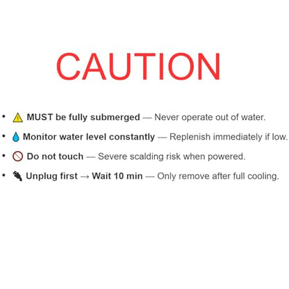 AQUANEAT Aquarium Heater, 200W Fish Tank Heater, Adjustable Submersible Water Thermostat with Digital Thermometer - size: 200W