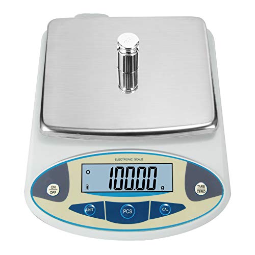 Lab Scale 3000gx0.01g High Precision Electronic Analytical Balance 0.01g Accuracy Laboratory Precision Digital Scientific Scale (3000g, 0.01g) - size: 3000g, with Calibration Weights