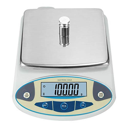Lab Scale 3000gx0.01g High Precision Electronic Analytical Balance 0.01g Accuracy Laboratory Precision Digital Scientific Scale (3000g, 0.01g) - size: 3000g, with Calibration Weights