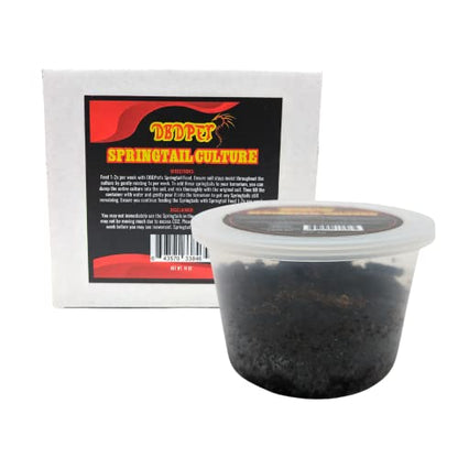DBDPet Live Springtail Cultures - Great for Terrariums, Vivariums, and More - Microfauna for Bioactive Reptile & Amphibian Cages (Soil Culture) - size: 1 Pound (Pack of 1)