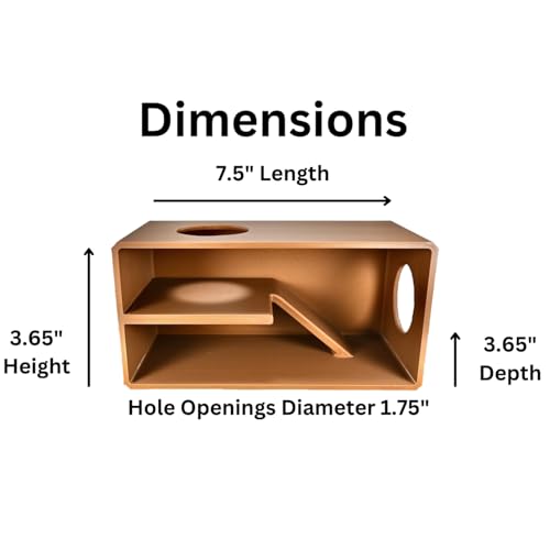 Reptile Amphibian Cave Against Glass Viewing Hide | Dig Box Enclosure Reptile Habitat Tank Enrichment | Snake Leopard Gecko Decoration Accessories Supplies Toys Ornaments