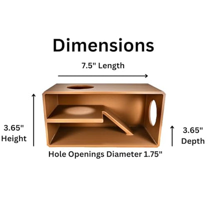 Reptile Amphibian Cave Against Glass Viewing Hide | Dig Box Enclosure Reptile Habitat Tank Enrichment | Snake Leopard Gecko Decoration Accessories Supplies Toys Ornaments