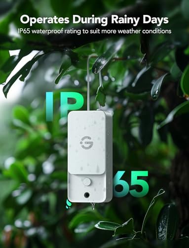 GoveeLife Outdoor Indoor Wi-Fi Gateway Thermo-Hygrometer Wireless, 1 Pack | IP65 Waterproof Temperature Humidity Sensor with Remote APP Alert, 1312ft Connection Range, for Home, Greenhouse, Patio - style: LoRa Gateway + 1 Sensors