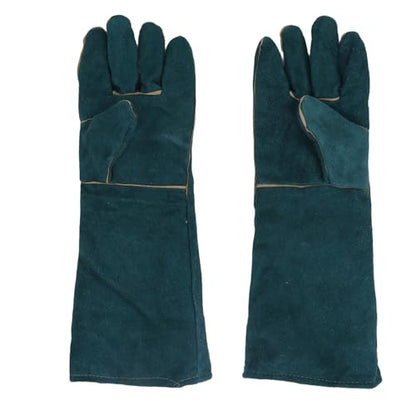 Diydeg Animal Handling Gloves, Multipurpose Bite Proof Pet Glove with PU Leather Lining, Puncture & Scratch Trapping Gloves for Grabbing Reptile, Grooming, Trips to Vet.