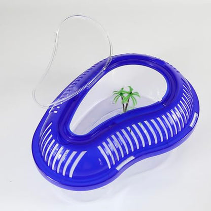 OMEM Portable Reptile House Terrarium Habitat Clear and Breathable (Large) | Clear, Breathable - size: Large