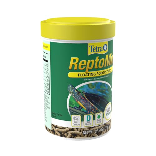 Tetra ReptoMin Floating Food Sticks, 2.65 ounces/75 Grams, Soft Stick Food Formulated for Aquatic Turtles. - size: 2.65 Ounce (Pack of 1)
