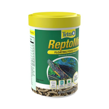Tetra ReptoMin Floating Food Sticks, 2.65 ounces/75 Grams, Soft Stick Food Formulated for Aquatic Turtles. - size: 2.65 Ounce (Pack of 1)