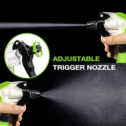 360° Trigger Heavy Duty Spray Bottle 17OZ, Leak Free, 3 PCS | Acid& Chemical Resistant, Adjustable Nozzle, Double Mist Trigger Sprayer, Perfect for Car Cleaning and Detailing - size: 3 PCS