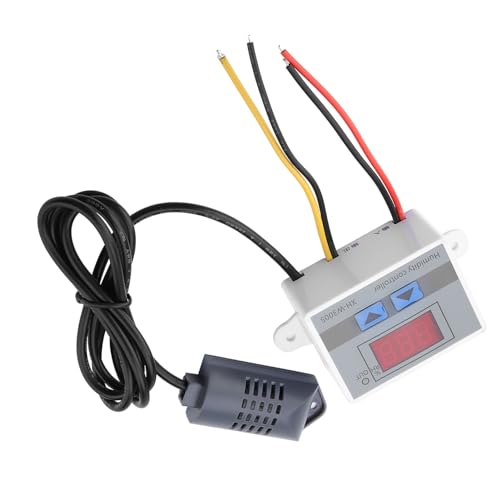 Digital Humidity Controller, 12V 24V 220V Humidistat Switch Sensor, Greenhouse Humidity Monitor, LCD Humidity Display(12V)