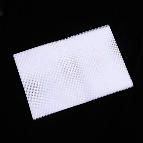 5PCS Plastic Fish Plastic Canvas Aquarium décor Tank dividers Black mesh Grid Reptile Terrarium Fish Tank Divider 5 Gallon frag Rack Betta Crawl White Crafts