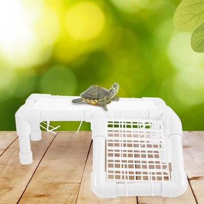 Turtle Basking Platform for Aquarium Climbing Ramp for Water Turtles Frogs and Lizards Tank Decoration and Rest Stand