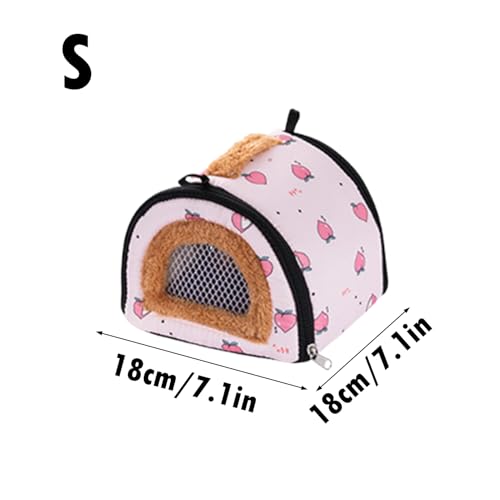 Small Animal Carrier Cold-Weather Winter Pouch | Bunny Travel Carrier for Camping Moving Commuting Chinchilla Chameleon Reptile Lizards Leopard Gecko - color: Aqua