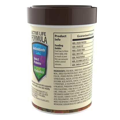 TetraMin Tropical Flakes Fish Food, 1 oz | Complete Daily Diet For Top-And-Mid Feeding Tropical Fish, Protein For Growth & Prebiotics for Digestion, Clear Water Formula - size: 1 Ounce (Pack of 1)