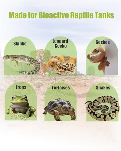 3Pcs 18"x18"Reptile Terrarium Substrate Barriers, Reptile Tank Accessories, Bioactive Terrarium Supplies for Frogs, Tarantula, Newts, Salamanders, Geckos, Skinks, Lizards, Snakes