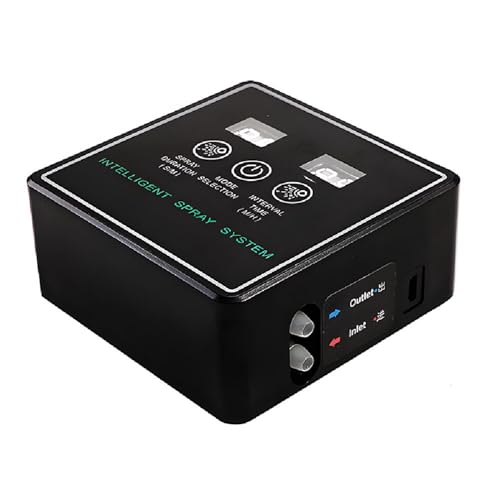 BRRNOO Reptile, Reptile Fogger Touchscreen Controller Automatic Fogger Smart Spray System Humidifier for Terrariums Amphibian Lizard Snake (10m 4 Nozzles) - size: 10m 4 Nozzles