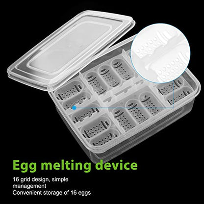 2Pcs Reptile Egg Incubator Tray with Lattice Design Lightweight and Portable Hatching Box for Lizards Snakes Tortoises Transparent Cover for Easy Observation