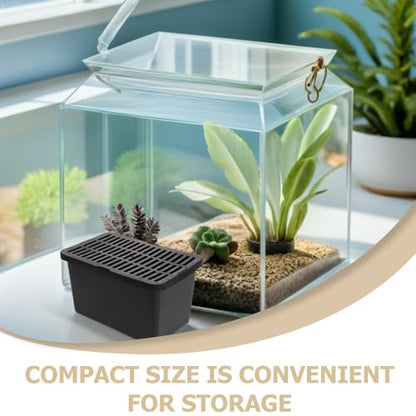 15pcs Plastic Reptile Pet Carrier Box with Lid, Breathable Small Animal Transport Cage for Turtles, Lizards, Hamsters, Portable Turtle Transport Container for Travel and Housing