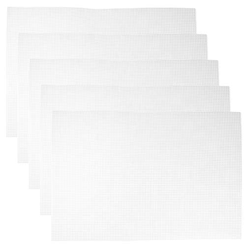 5PCS Plastic Fish Plastic Canvas Aquarium décor Tank dividers Black mesh Grid Reptile Terrarium Fish Tank Divider 5 Gallon frag Rack Betta Crawl White Crafts